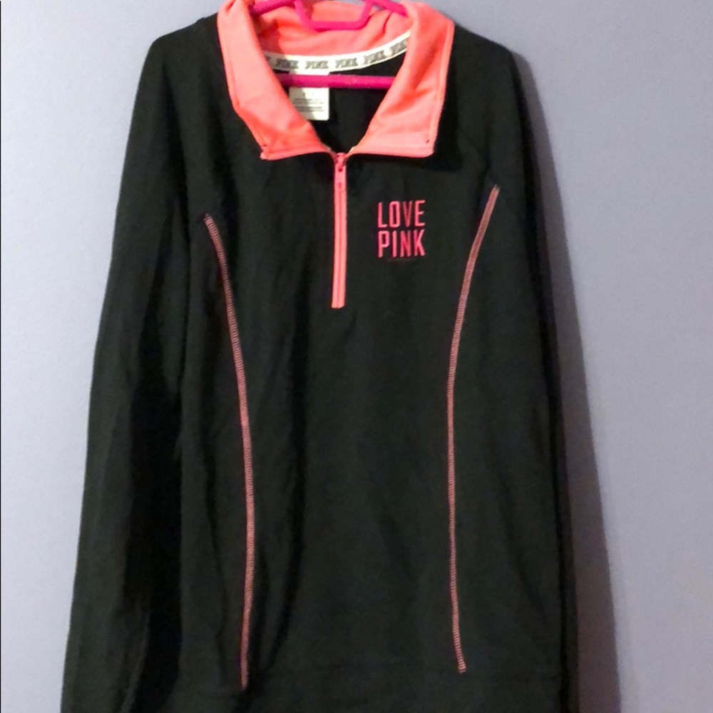Pink half zip